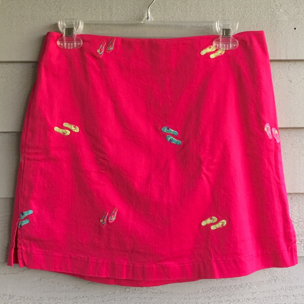 Attyre Pink Flip Flop Print Skort